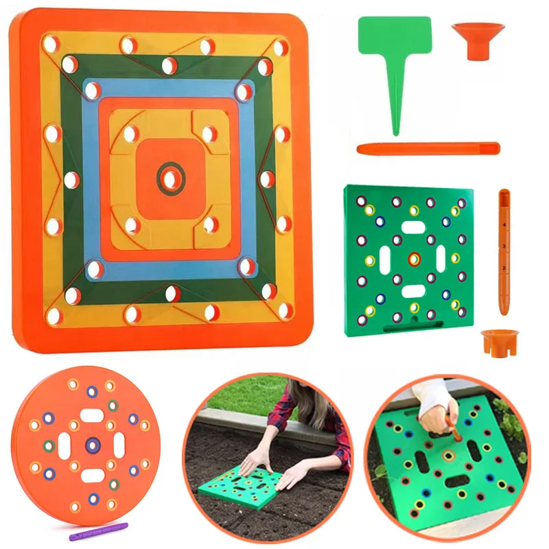 

3 Styles Seed Sowing Tool Seeding Template Square Spacing Garden Tool Vegetable Planting Plate Seed Sowing Free Shipping