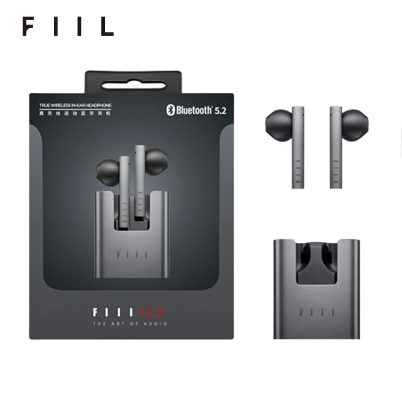 

FIIL CC2 Headphones Wireless Bluetooth 5.2 Earphones ENC Dual Microphone Call Noise Reduction Earbuds TWS Fone Gamer Headset Pro