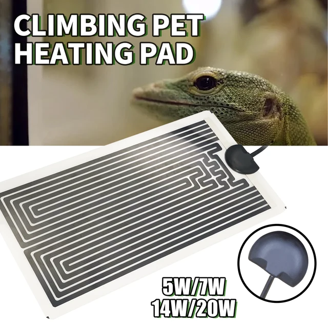 EU plug 220V Graphene Reptiles Heating Mat Climbing Pet Warm Pads with Temperature Controller 5W/7W/14W/20W 1
