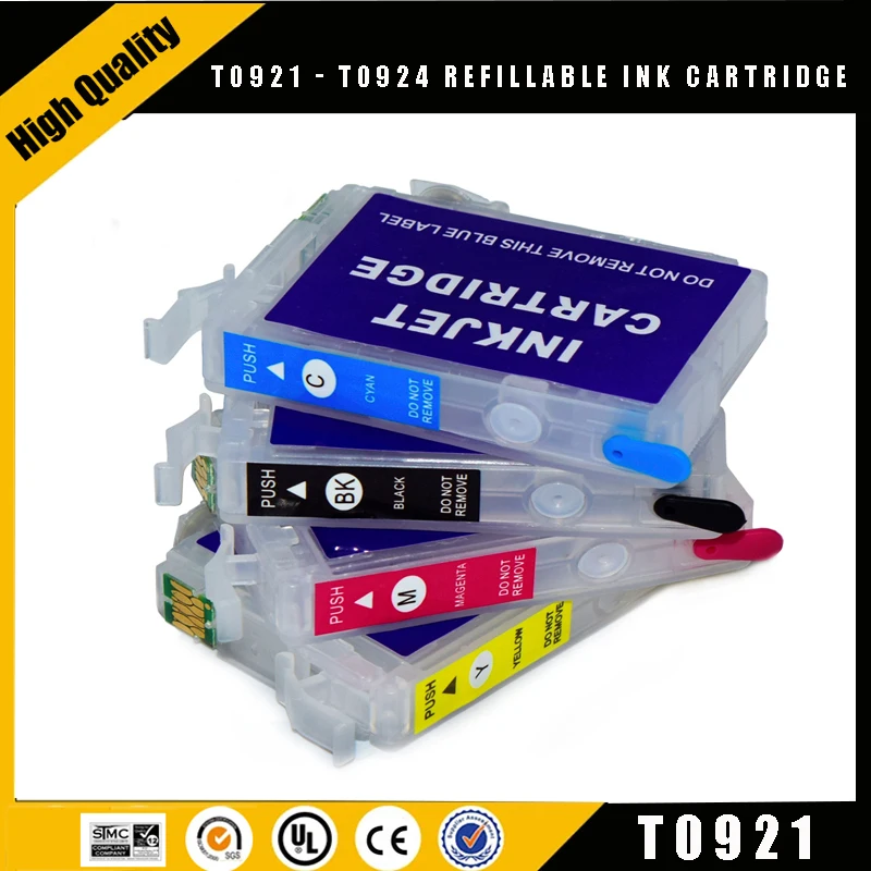 

einkshop T0921 - T0924 Refillable Ink Cartridge For Epson cx4300 tx117 tx119 T26 T27 TX106 TX119 TX109 C91 Printer