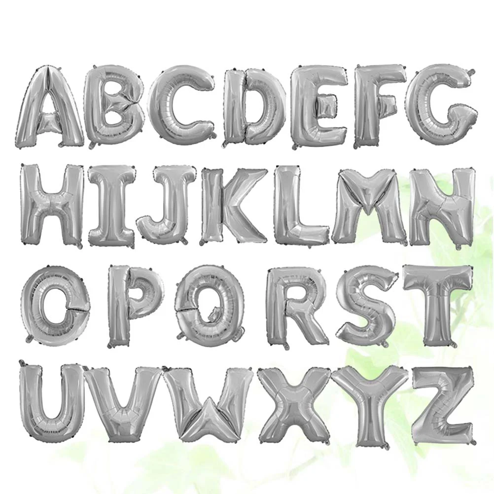 

Balloons Letter Alphabet Balloon Birthday Letters Party A Helium Z Happy Wedding Decorations Gold Anniversary Big Shower Banner