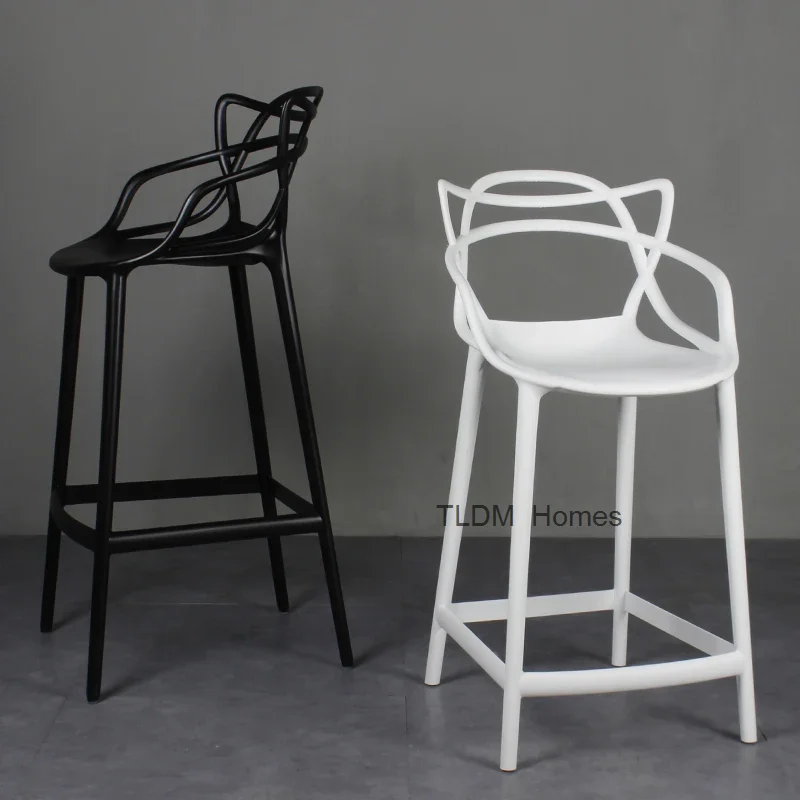 Расслабляющие гостиничные салонные барные стулья пластиковые для кафе