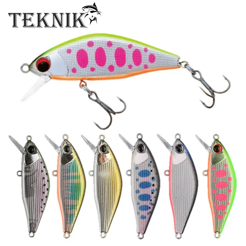 TEKNIK тонущий гольян 45 мм 4g жесткие приманки рыболовные искусственные для ловли