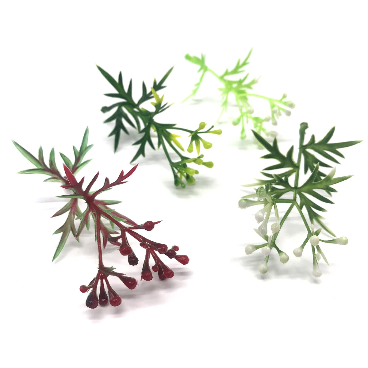 

20Pcs Thorn Grass Aquatic Plants Diy Gifts Wedding Decorative Flowers Wreaths Christmas Decorations For Home Artificial Leaves