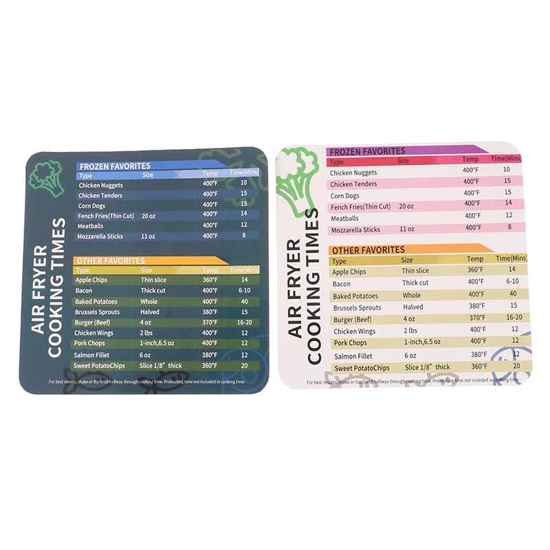 

Air Fryer Magnetic Cheat Sheet Set Accessories Cooking Time Chart Cookbook Set Food is categorized tagged for reading finding