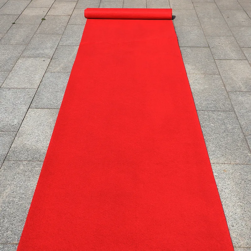 

3M 5M 8M Stepping Blanket Travel Red Rug Wedding Pad Exhibition Carpet Aisle Corridor Stairs indoor Outdoor Mesa Thickness:1.0mm