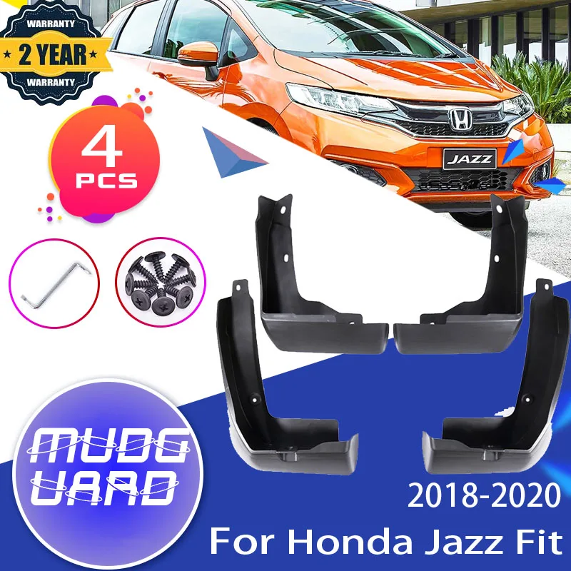 

4x Front Rea Car Mudflap for Honda Fit Jazz GK 3rd 2018 2019 2020 Fender Mud Flaps Guard Splash Flap Mudguards Accessories 3 Gen