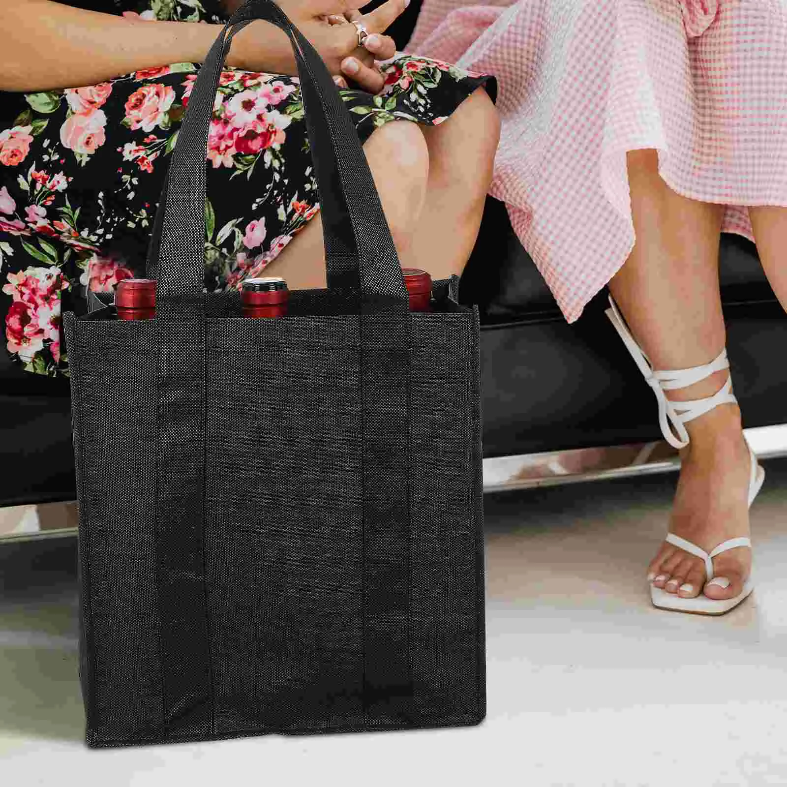 6-шт. Сумка-держатель для бутылок Ручная сумка молока Большая вместительная