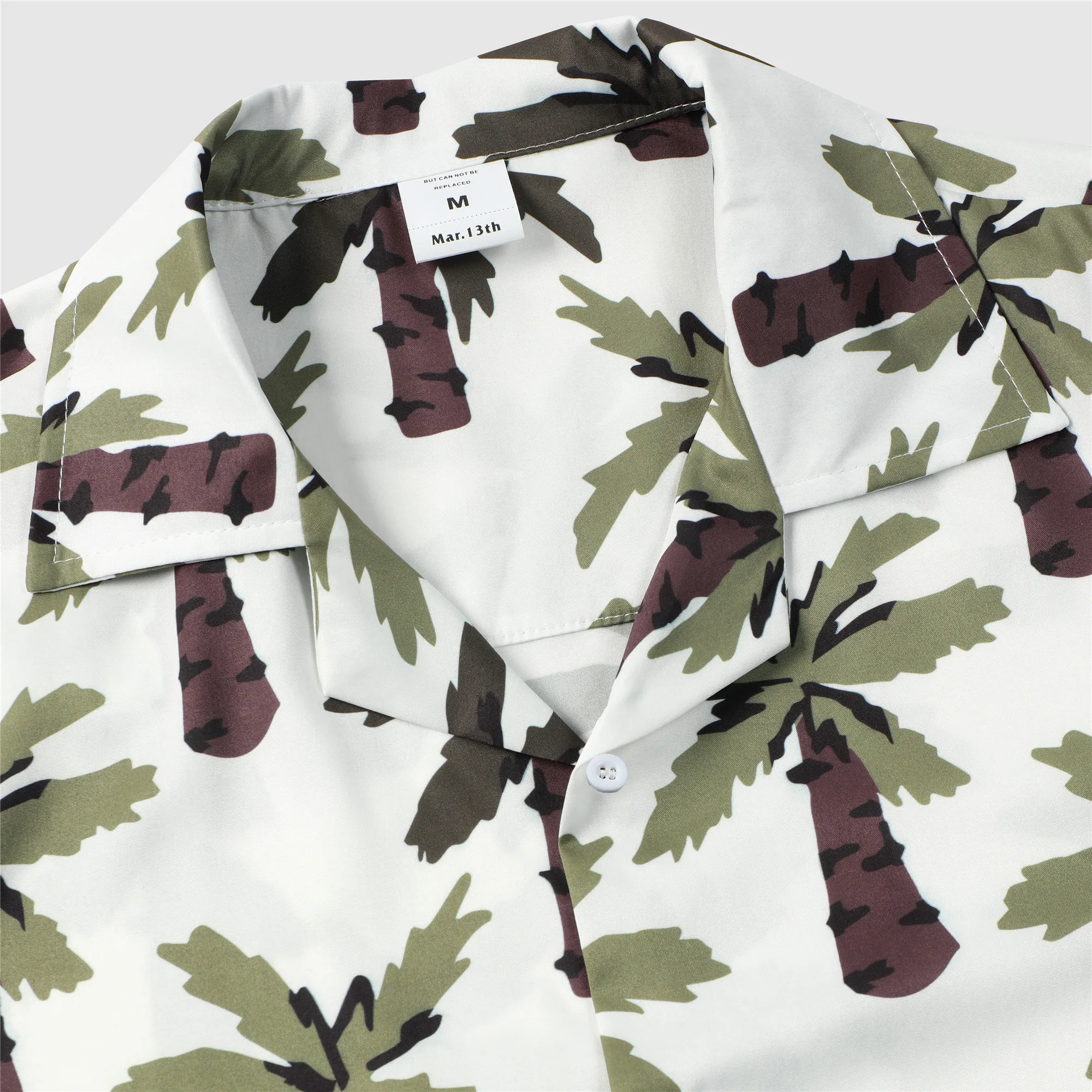 OSCN7 Casual Printed Short Sleeve Shirt Men Street 2022 Hawaii Beach Oversize Women Fashion Harujuku Shirts for Men 2218