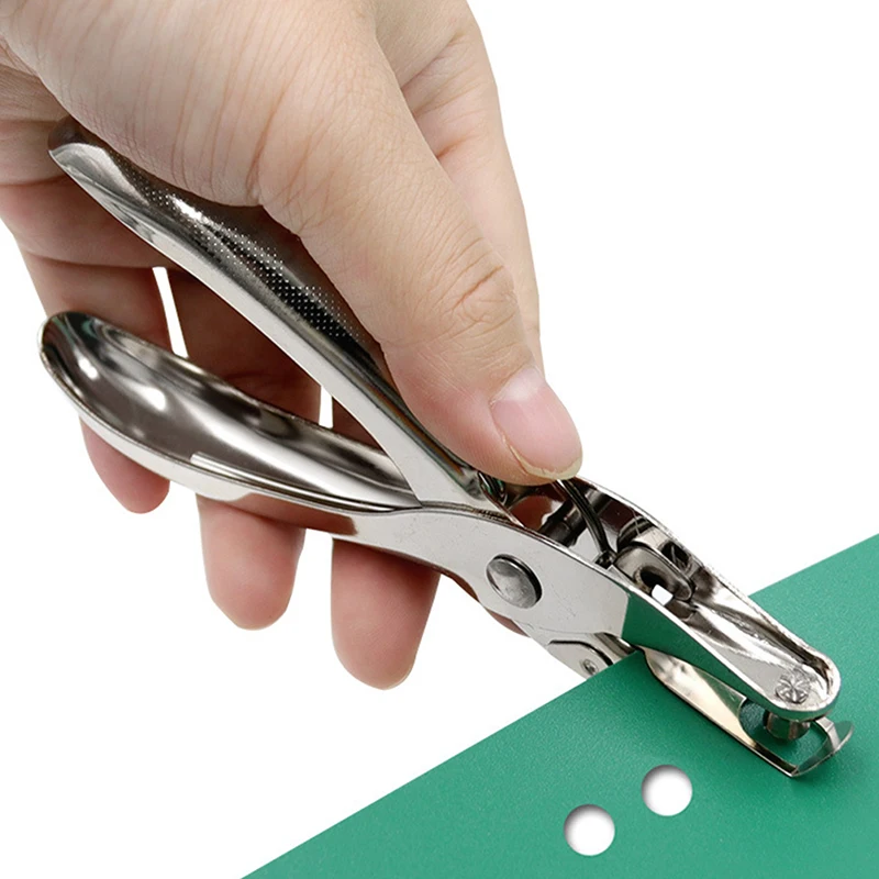 

High Quality 1PC Single Hole Puncher Metal 3mm/6mm Pore Diameter Punch Pliers Hand Paper Scrapbooking Punches