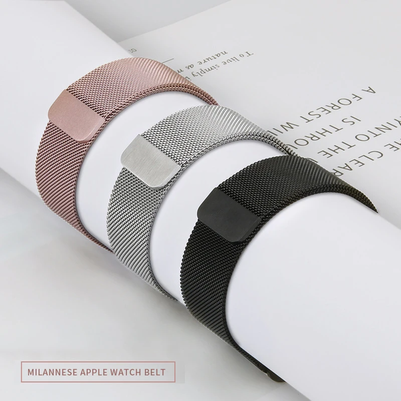 

Magnetic Loop Strap For Apple Watch Band 45mm 44mm 41mm 40mm 49mm 38mm 42mm 44 45mm bracelet iWatch series 3 4 5 6 se 7 8 ultra
