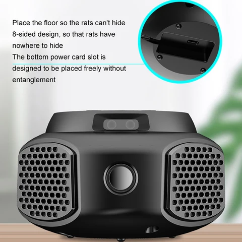 Ультразвуковой отпугиватель мышей 4-в-1, электронный отпугиватель вредителей, москитная крыса, летучая мышь, белка, репеллент от насекомых для семейной безопасности в помещении