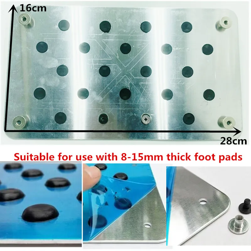 Алюминиевый автомобильный напольный коврик нескользящая накладка на пятку