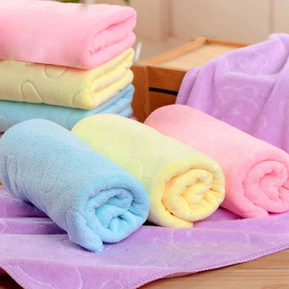 4pcs Microfiber Hand Towel Lightweight Quick-Dry Absorbent Face Towel for Barber Shop Home
