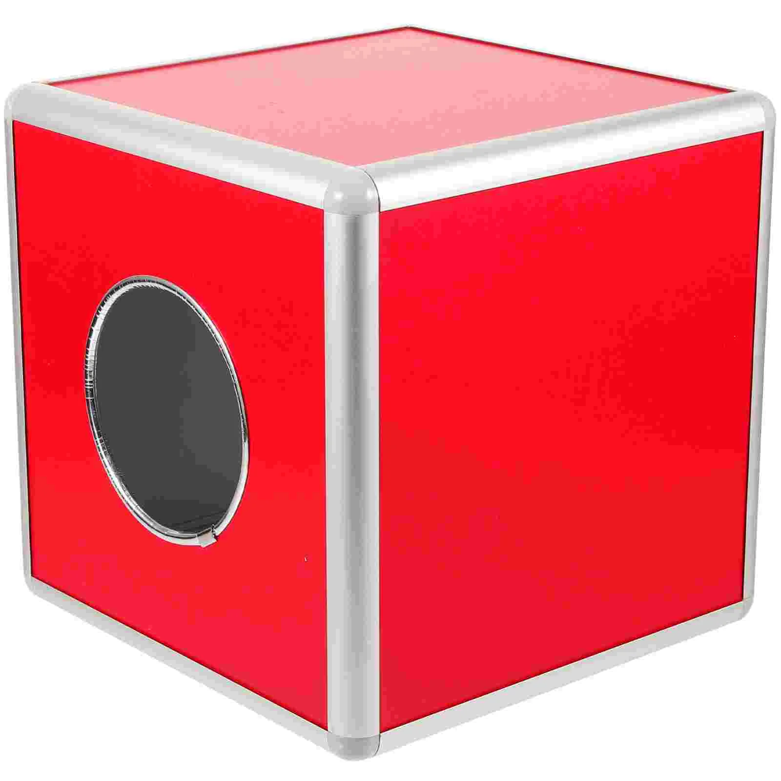 

Lottery Box Ticket Holders Storage Drawers Desk Prize Tip Jar Aluminum Alloy Money Container Raffle Office Accessories