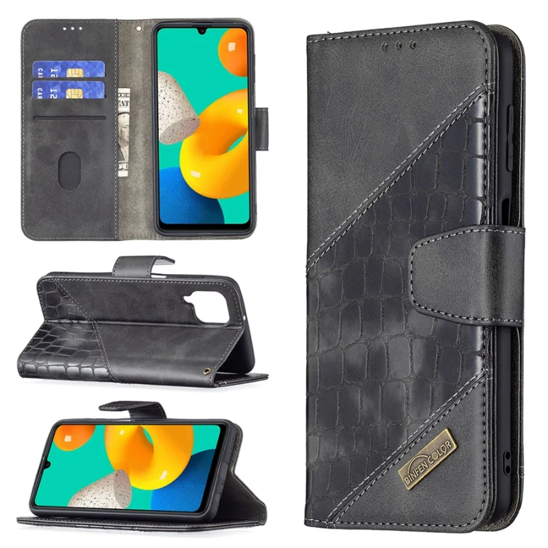 SamsungM32 Case na For Samsung Galaxy M32 Leather Phone Case For Coque GalaxyM32 6.4 inch Flip Wallet Magnetic Cover Etui Funda