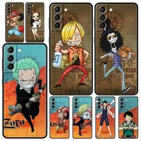 one piece anime fashion phone case for samsung galaxy s22 s20 fe s21 ultra 5g s9 s8 s10 plus s10e note 10 lite 20 silicone cover