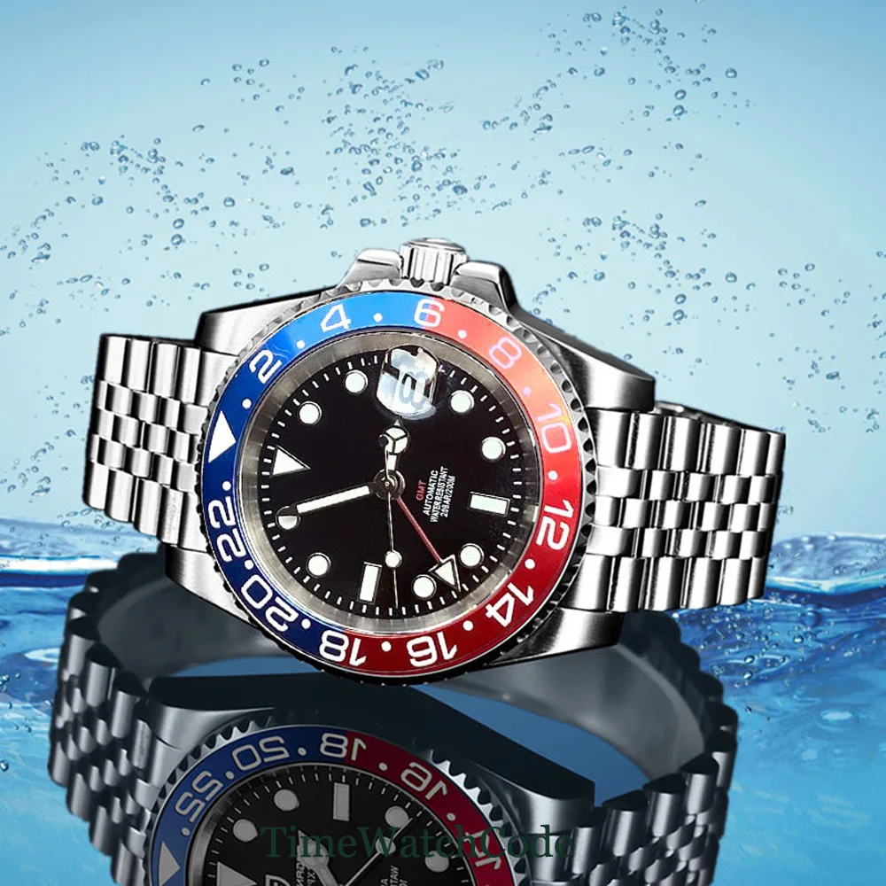 Часы мужские автоматические 40 мм с сапфировым стеклом |