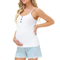 summer pregnancy tops women maternity clothes for breastfeeding sleeveless vest t shirt maternity wear camiseta lactancia