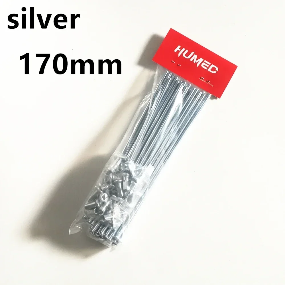 

36 шт./лот, спицы колес мотоцикла, соски для пит-байка # 45 стальная проволока 8G 4,0 × 170/175/180/190/195/200/205/210 мм мотоциклетные спицы