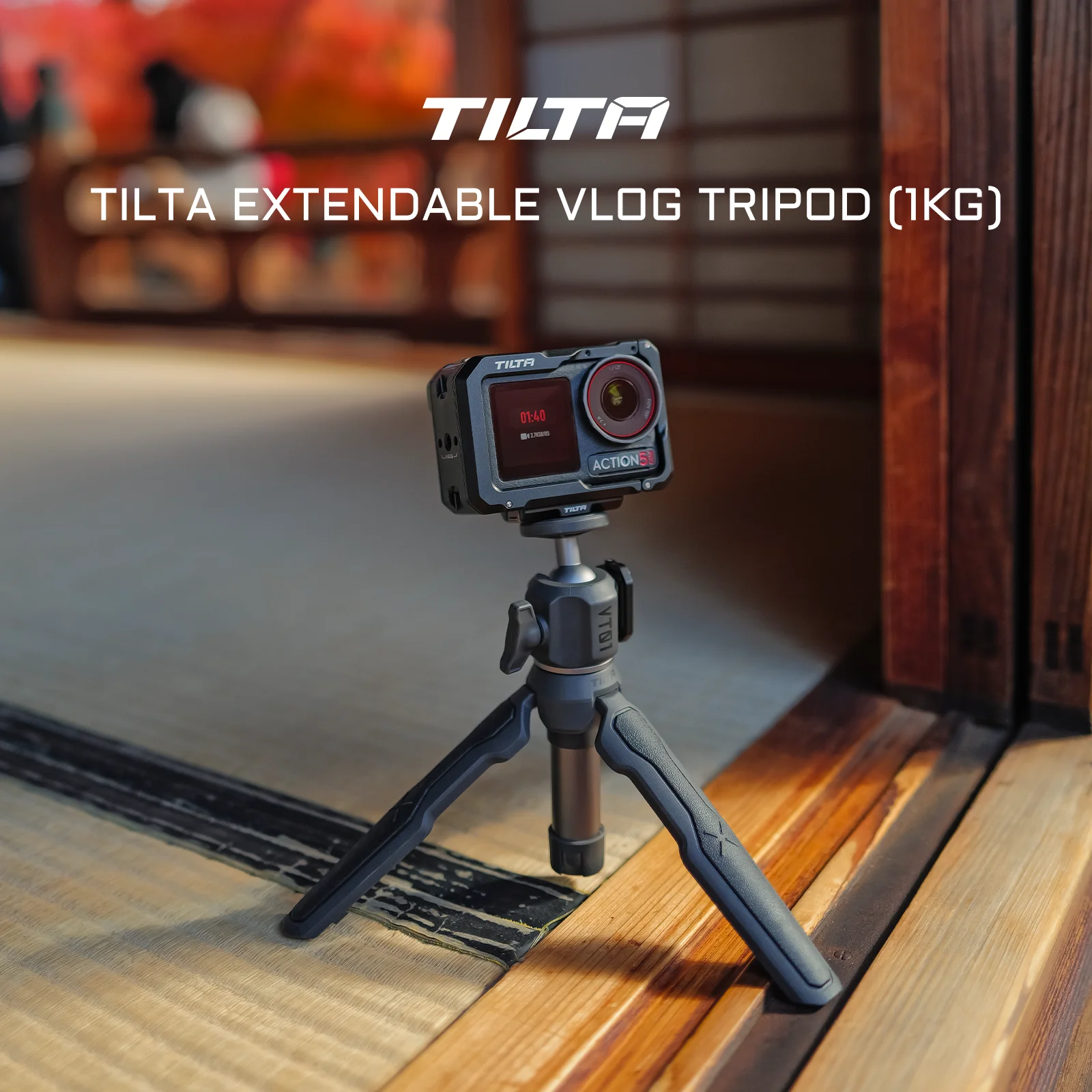 TILTA TT-VT01 Выдвижной штатив для видеоблогов (1 кг) Настольный монопод Tripe Мини-штатив
