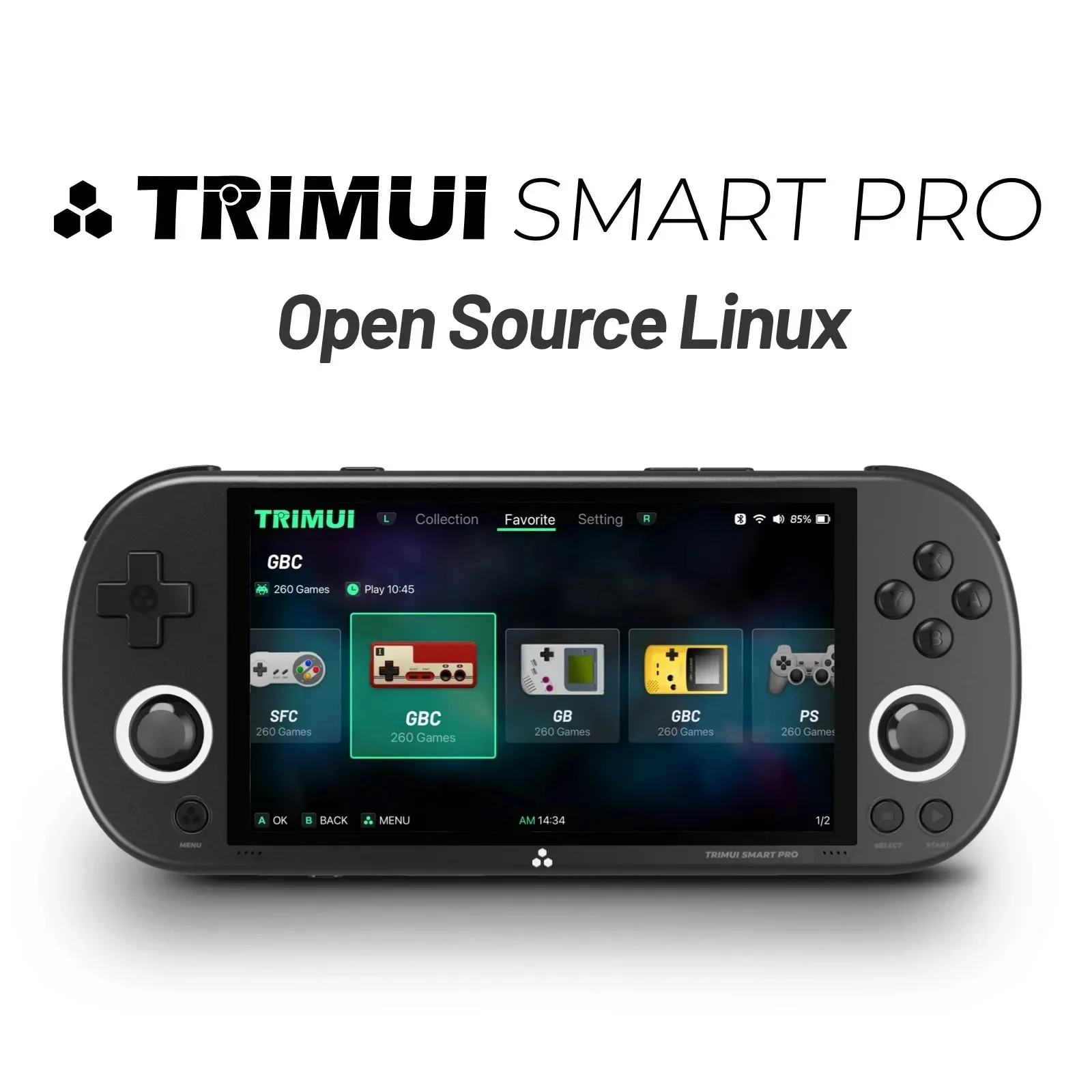 Портативный игровой плеер Trimui Smart Pro консоли 4 96-дюймовый IPS-экран ретро игровая