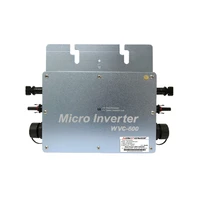 waterproof 600w grid tie inverter wvc600 wifi mppt pure sine wave output micro solar inverter converter dc22 50v to ac220v110v