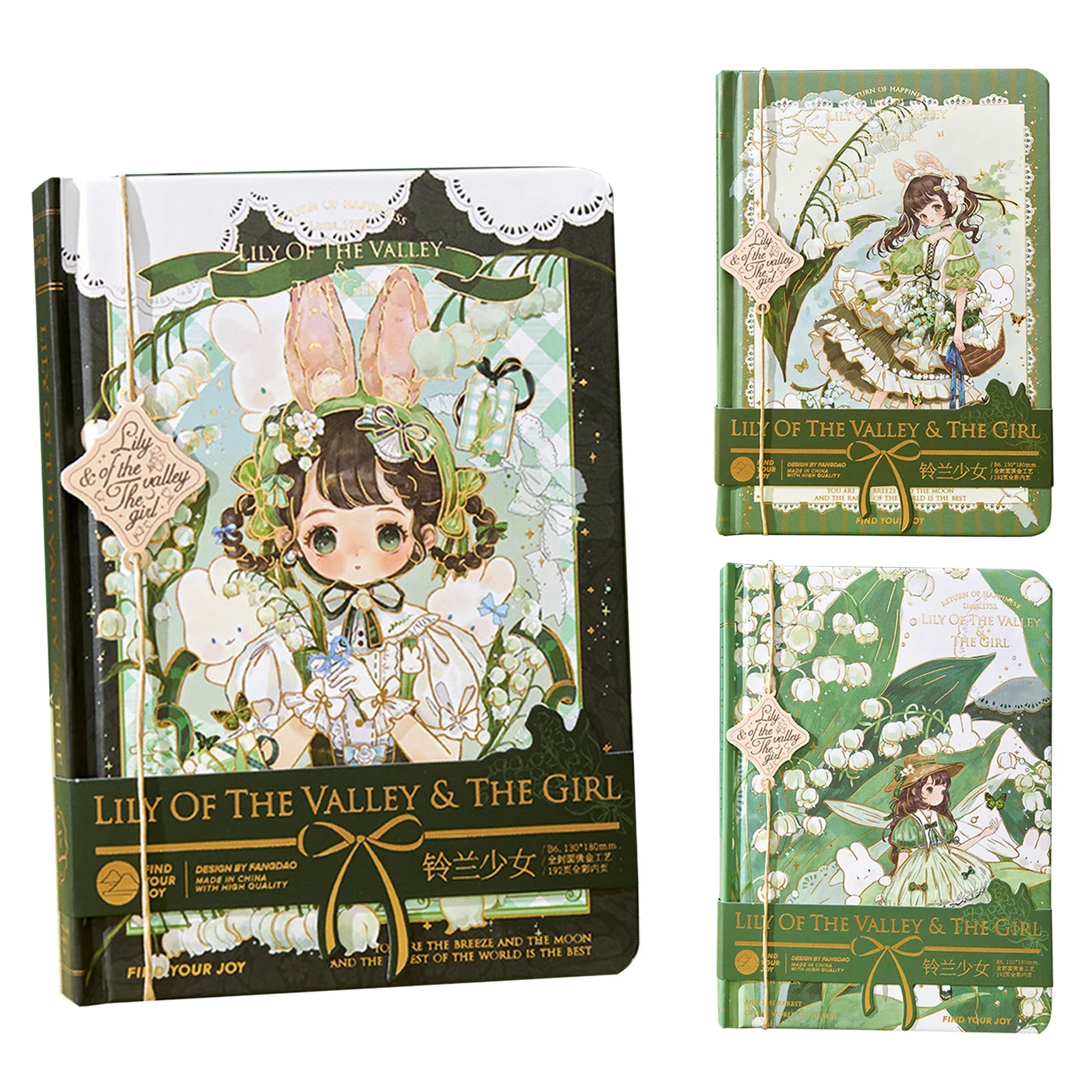 

Cute Cartoon Hand Ledger Beautiful notebook notepad for Girls Student Xmas gifts office supplies 18X13cm With magnetic buckle