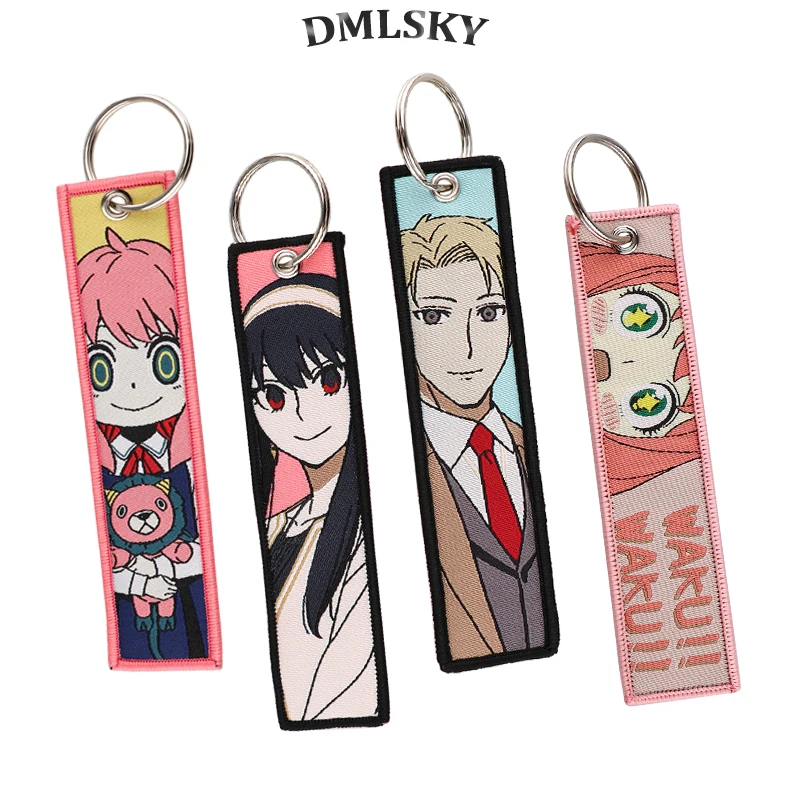 

Anime Car Key Tag Women Keyring Motorcycle Men Keychains for Cute Girl Accessories Fashion Creative Jewelry Gift
