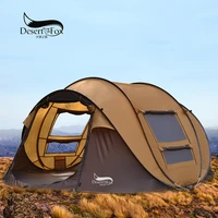 desertfox outdoor 1 second to open fully automatic tent 3 4 people quickly open free to build boat tent camping tent rainproof
