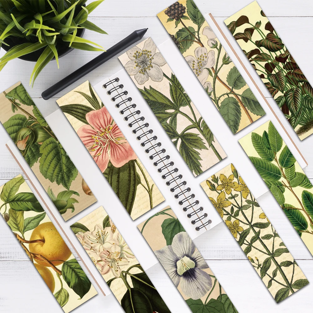 

Зеленые бумажные закладки 30 шт.