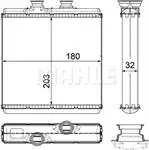 

AH183000P for heater radiator W204 0714 W212 W212 c11112 c1114 R197 11