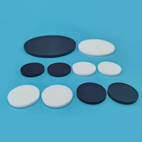 1pcs 20mm 184mm round silicone rubber sheet blackwhite anti slip seal gasket damper pad high temperature resistance