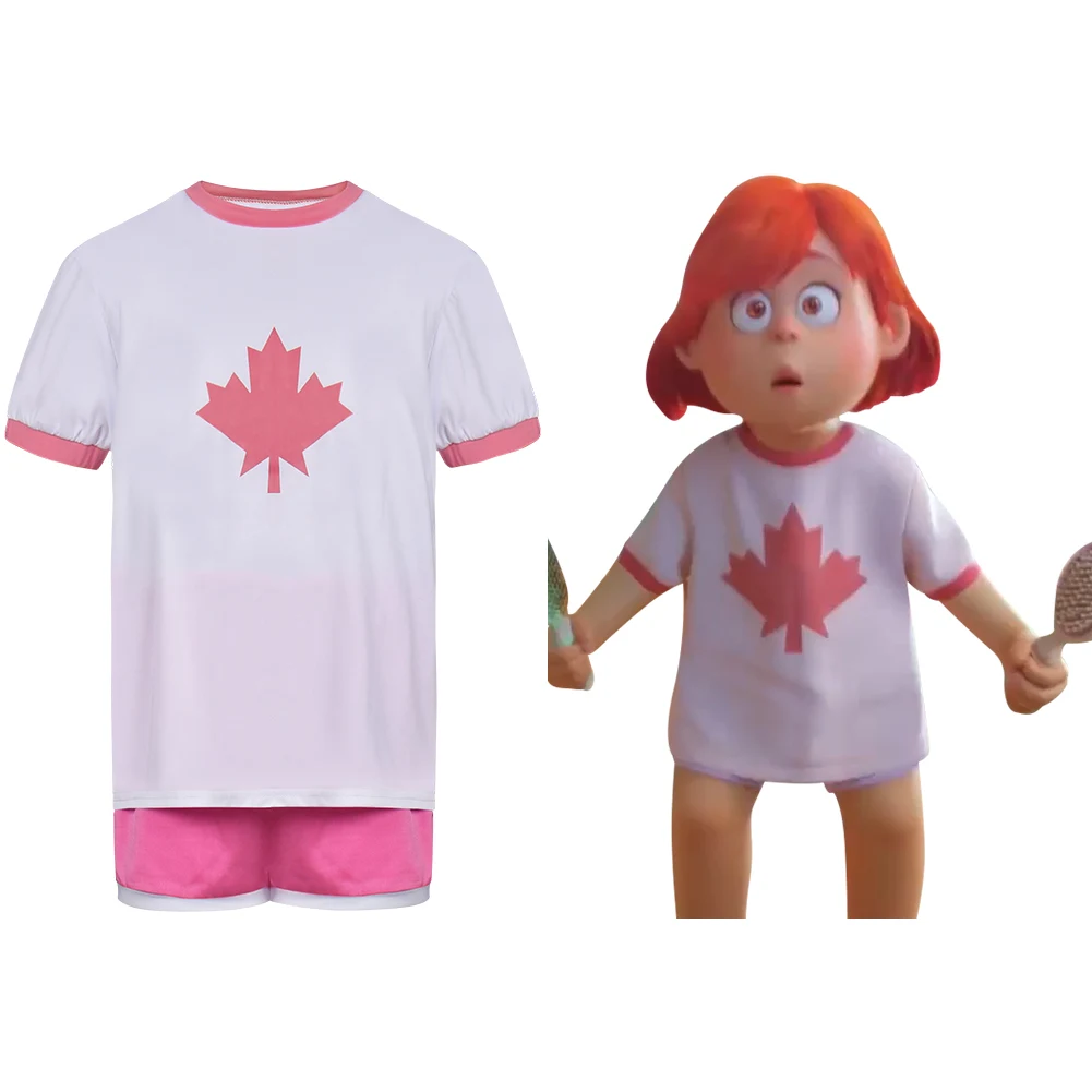 

Детский костюм для косплея Red Mei из футболки и шортов