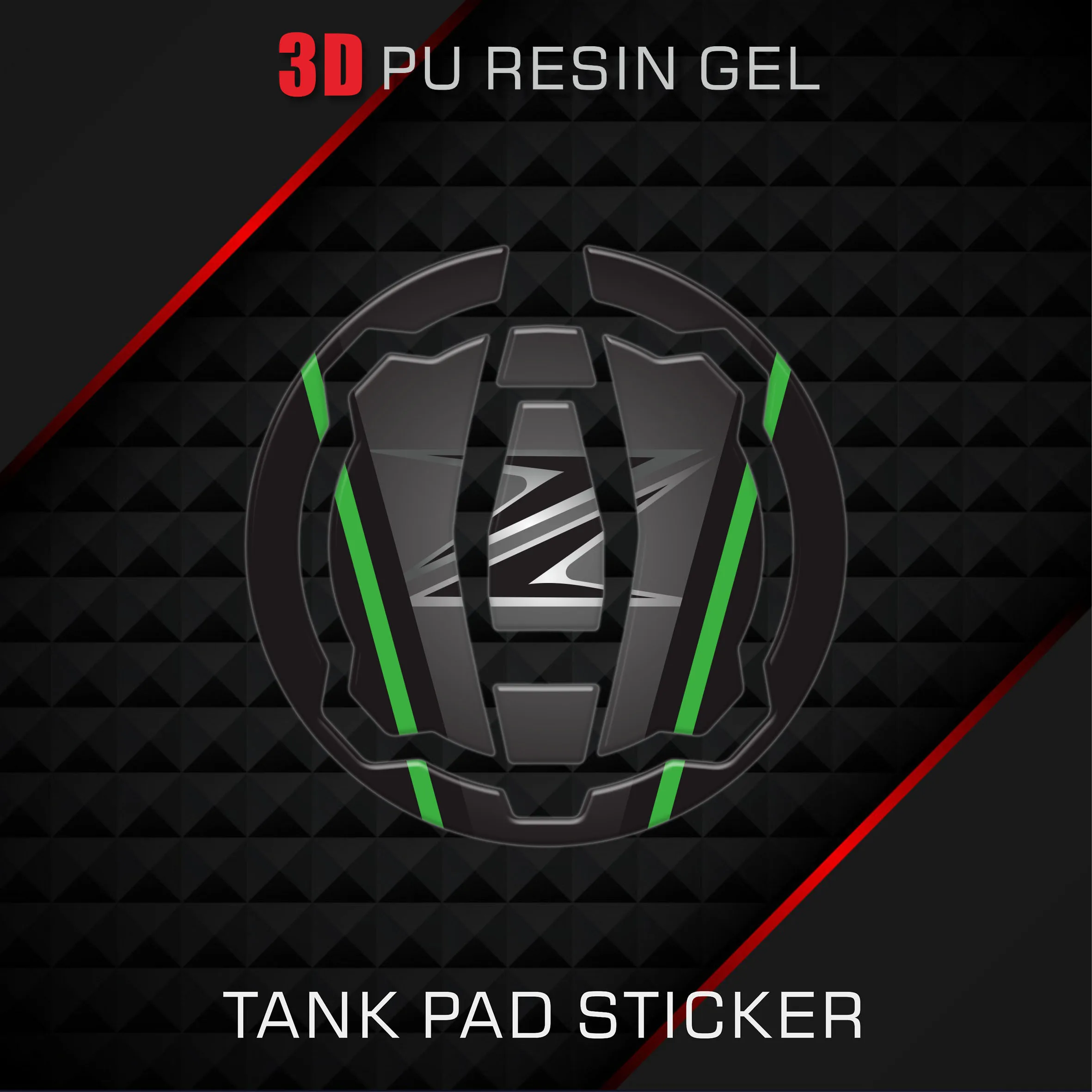 

New Arrival!! NINJA Fuel Oil Gas Tank Cap Covers Pad 3D Stickers Protector FIT For NINJA 400 650 NINJA400 NINJA650