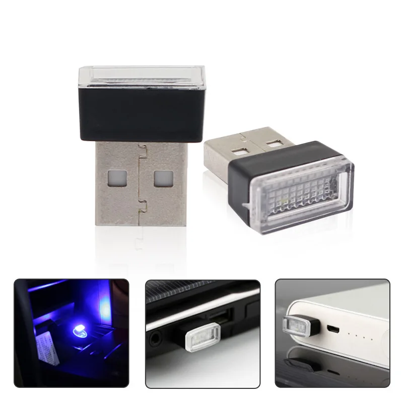 

Мини-USB Светодиодная лампа для автомобиля, интерьерная атмосфера, неоновая атмосфера, мини-лампа для экстренных ситуаций, аксессуары для автомобильного интерьера ПК