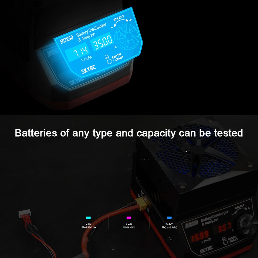 Анализатор разряда батареи ABS BD250 эффективно анализирует производительность