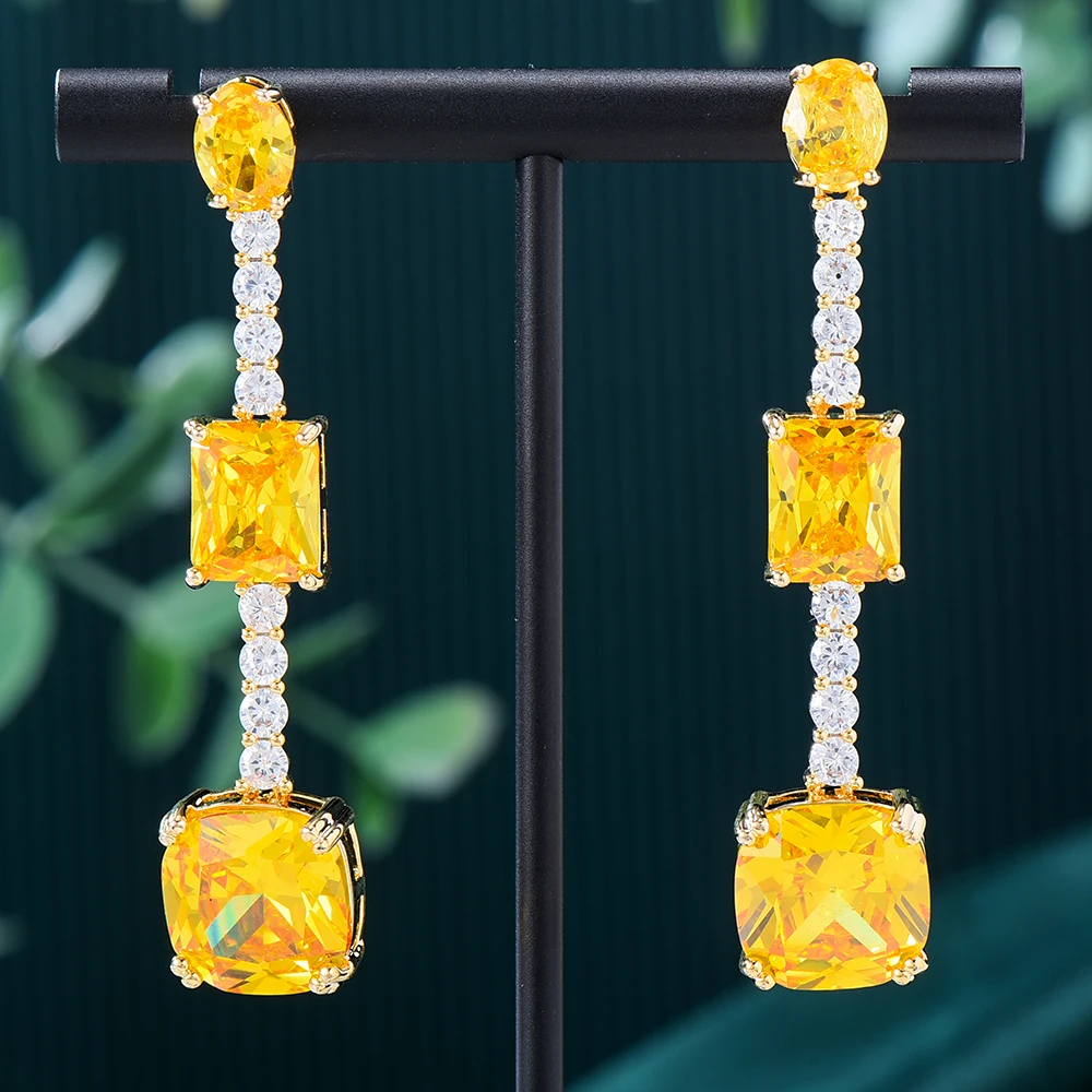 GODKI новые модные роскошные висячие серьги для женщин свадебная вечеринка