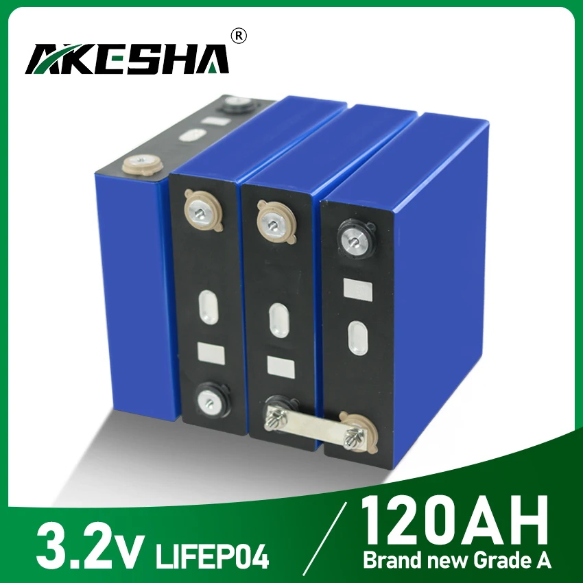 

3.2V 120Ah LiFePO4 Battery Brand New Grade A Lithium Iron Phosphate Cell 12V 24V 36V For Boat EV Golf Cart Energy Storage