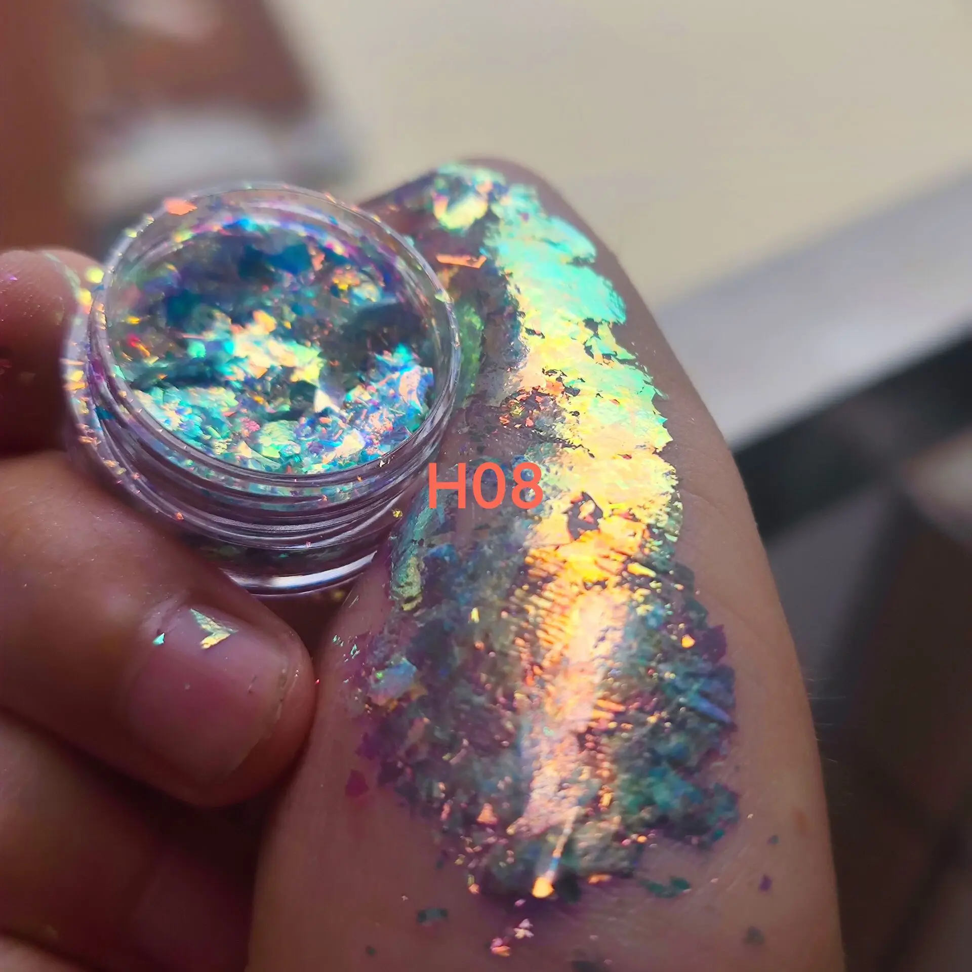 

Infinite Chrome Flakes Eyeshadow Chameleon Pigment Rainbow Eye Makeup Powder Multi-flakes Holographic Eye shadow Pigment 0.2g