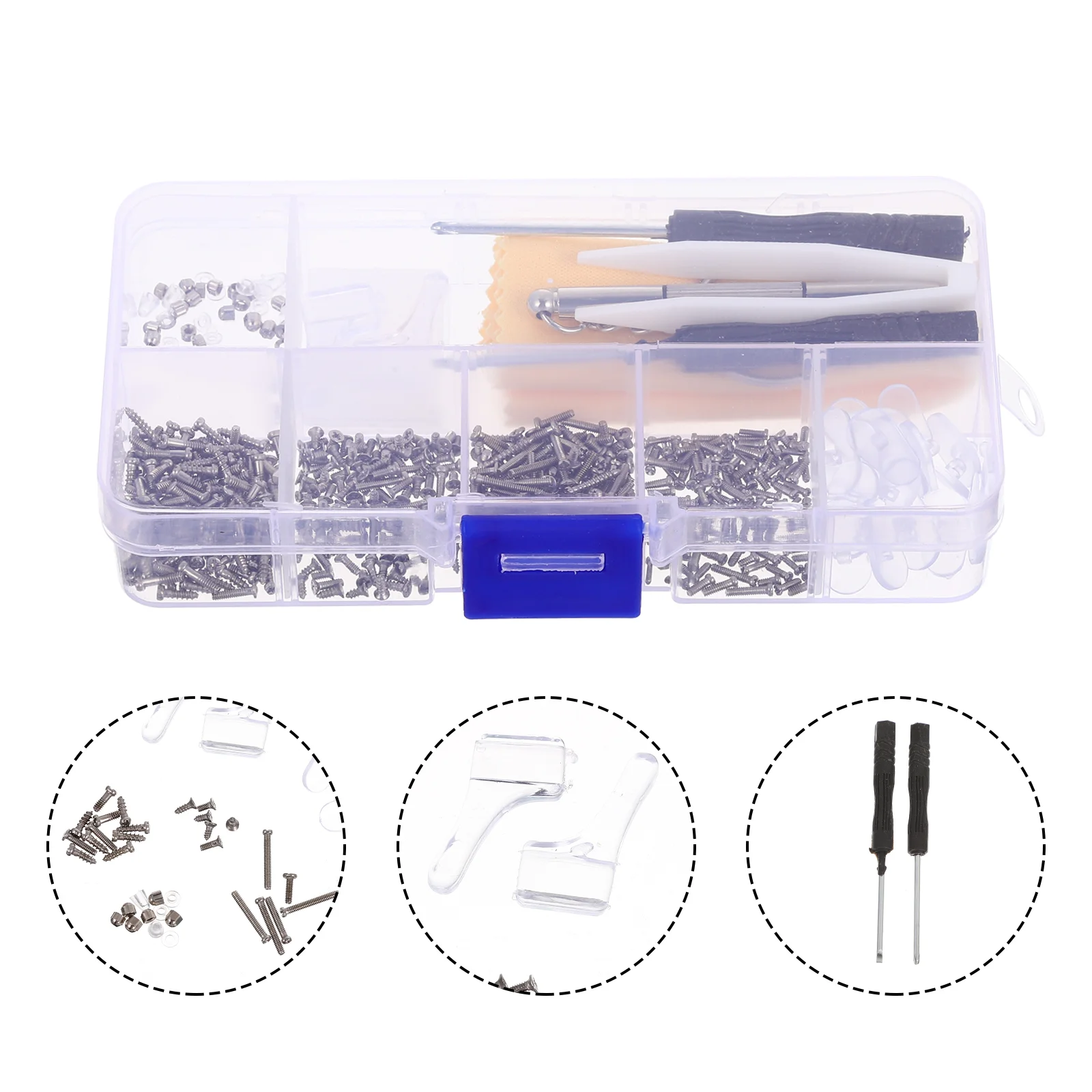 Отвертка набор инструментов для ремонта очков аксессуары портативные носоупоры