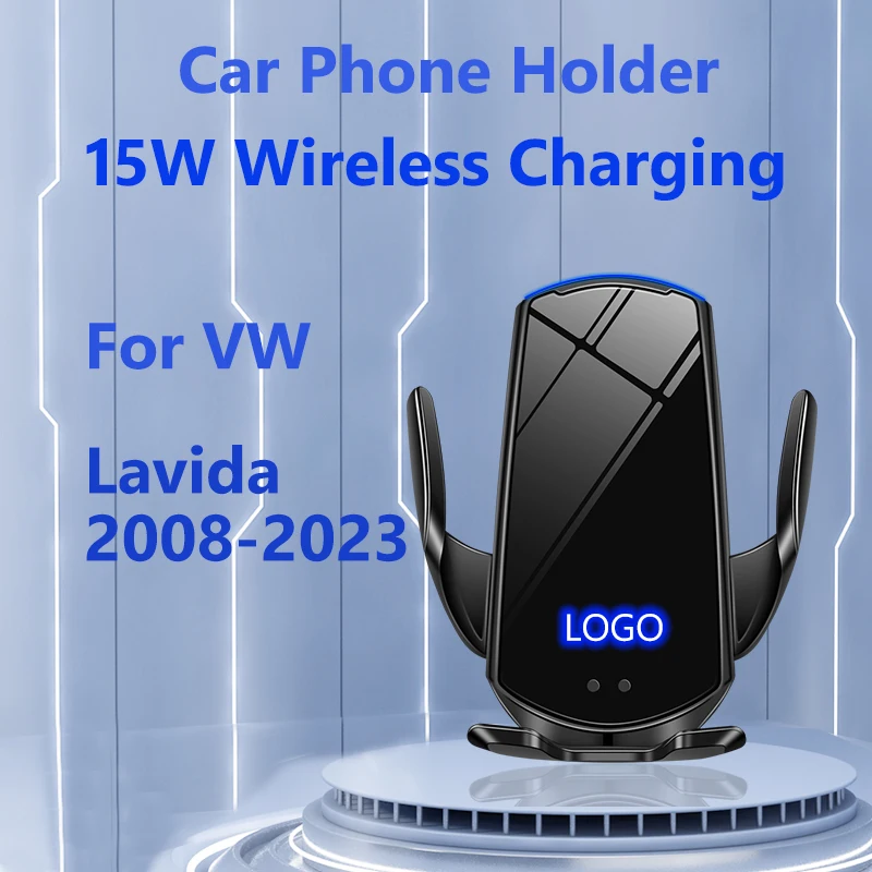 

Кронштейн для беспроводной зарядки для VW Lavida 2008-2023 15 Вт, простой в установке Автомобильный держатель для телефона QI, специальное основание, ...