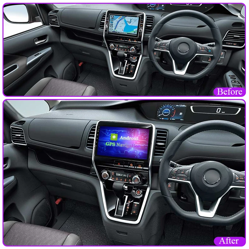 Android 10 Автомобильный мультимедийный DVD-радиоплеер для Nissan Серена C27 2016 ~ 2022