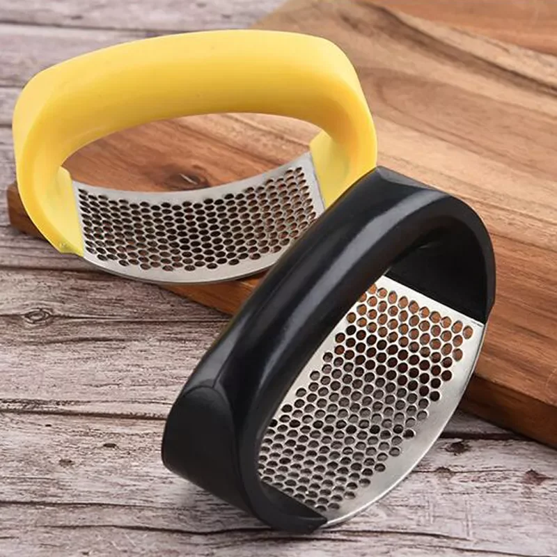 

Portable Kitchen Gadgets Ginger Crusher Manual Stainless Steel Cooking Accessories Garlic Grinding Slicer Garlic Presses