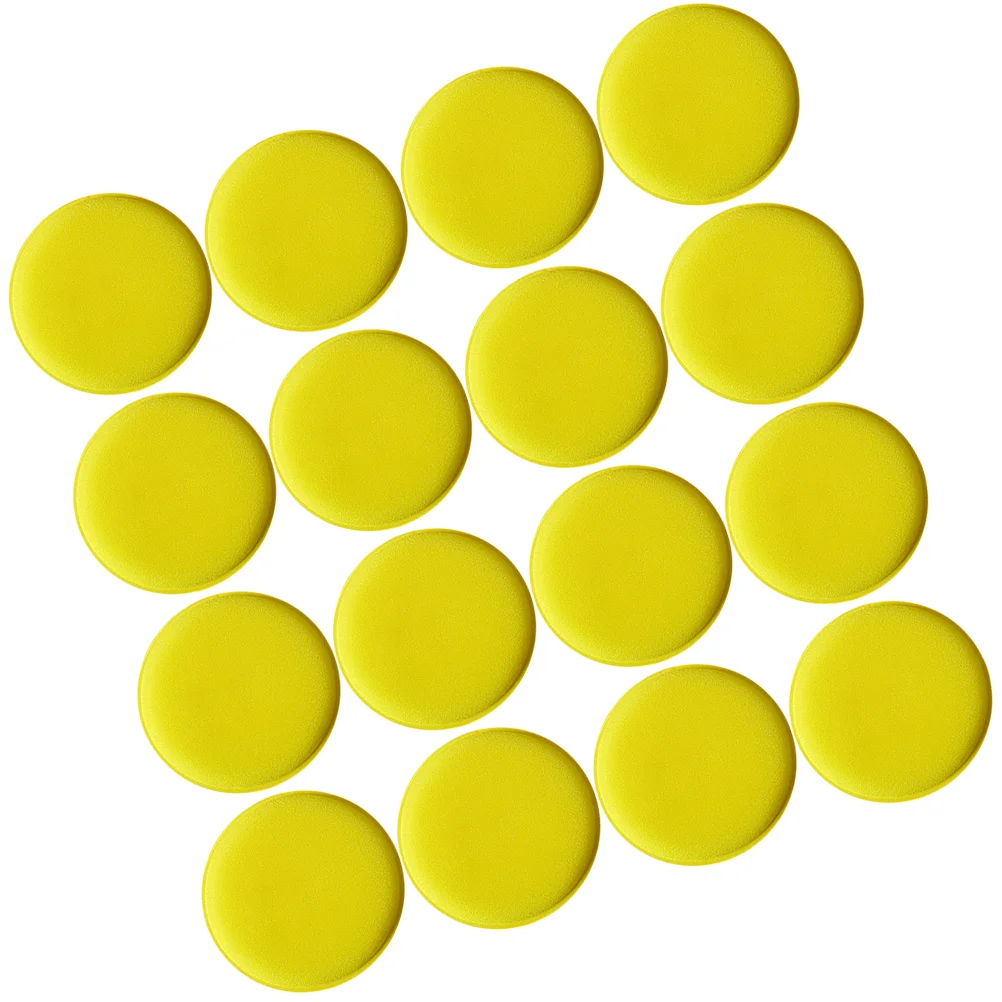 

48Pcs Round Car Polishing Round Waxing Pad Vehicle Sponge Applicator Cleaning Pad(Yellow)