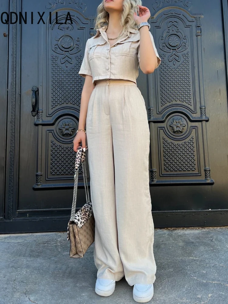 Женские летние комплекты брюк повседневный спортивный костюм офисные