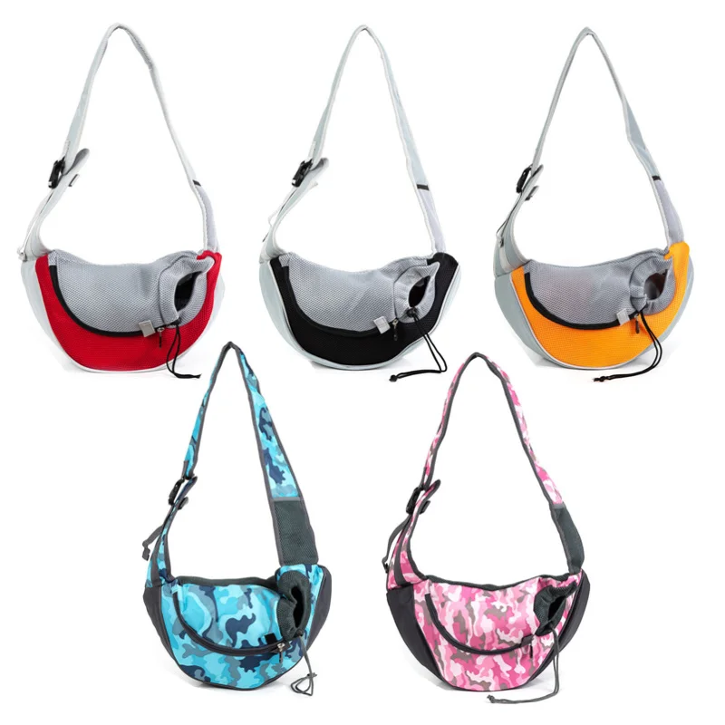 

Breathable Pet Dog Carrier Outdoor Travel Handbag Pouch Mesh Oxford Single Shoulder Bag Sling Comfort Travel Tote Shoulder Bag