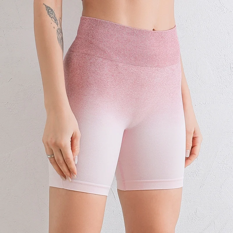 GymHUB Buttocks Yoga Sports Shorts Hip Lift Tight Seamless Fitness Ladies Pants