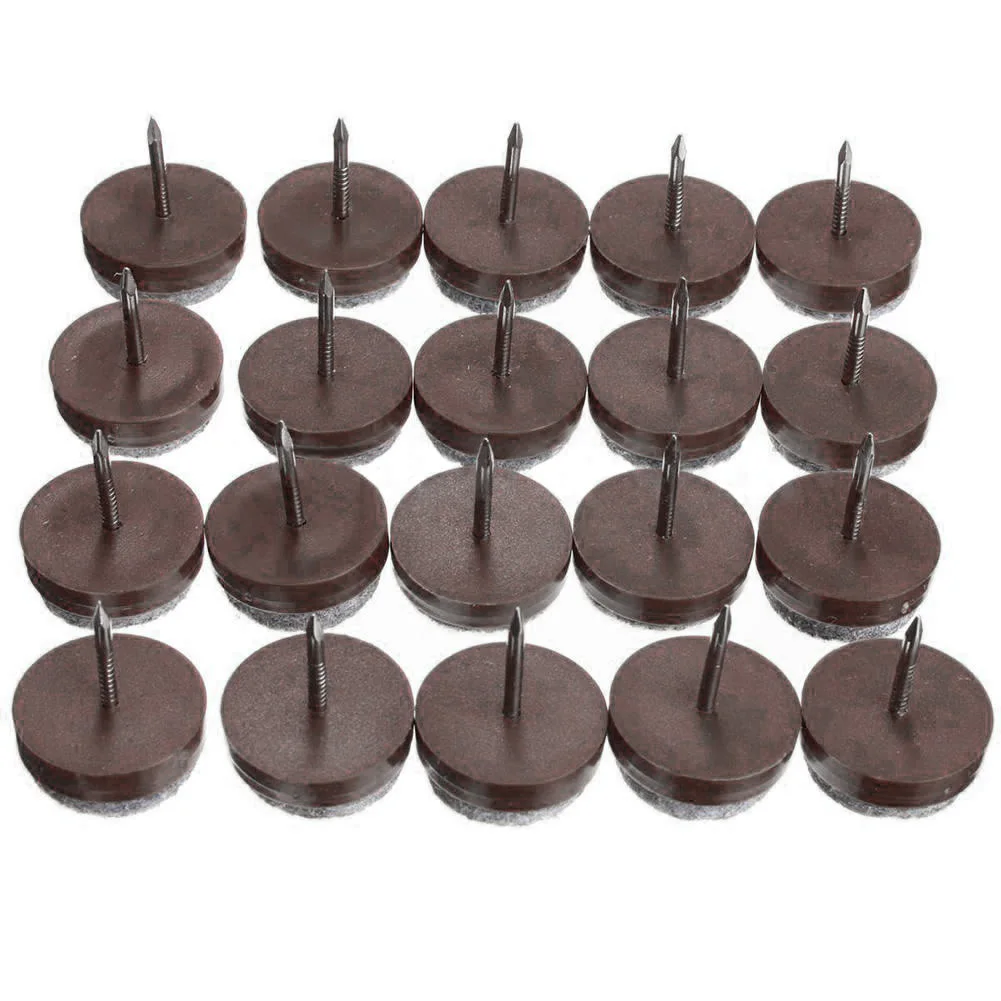 

20pcs Furniture Chair Leg Accessories Floor Reduce Noise Anti Scratch Non Slip Protective Mini Practical Home Felt Nail
