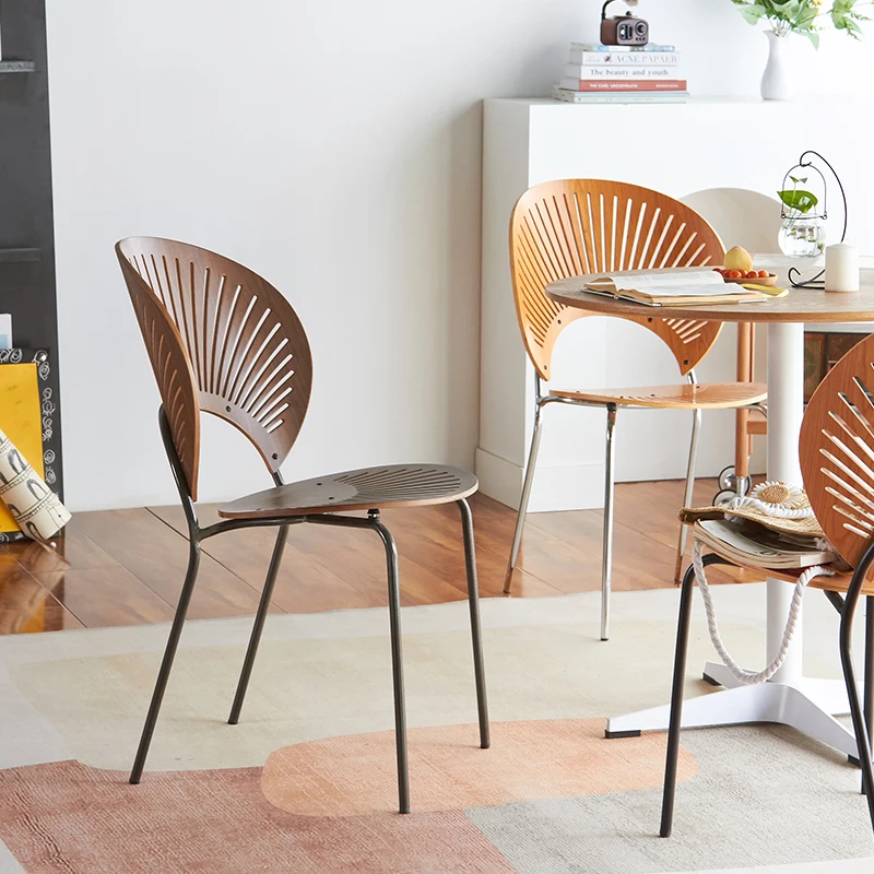 

Kitchen Nordic Dining Chairs Party Metal Modern Luxury Dining Chairs Design Unique Sillas Para Comedor Home Furniture WK50CY
